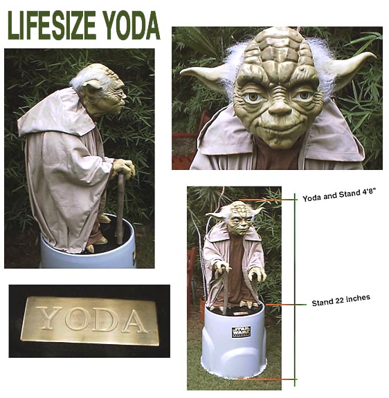 Pictures of the Peps Yoda replica with some measurements