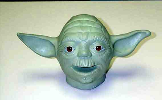 Rubber Yoda head