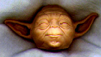 Prototype head for the Action Collection Yoda toy
