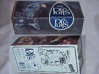 Puff's tissue box with Yoda/Luke/R2-D2
