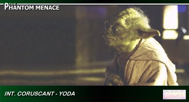 Episode I Yoda card 'Int - Coruscant - Yoda'