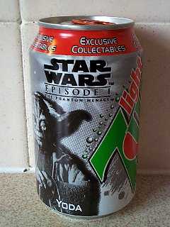 Silver Yoda 7-Up light can (from the UK)