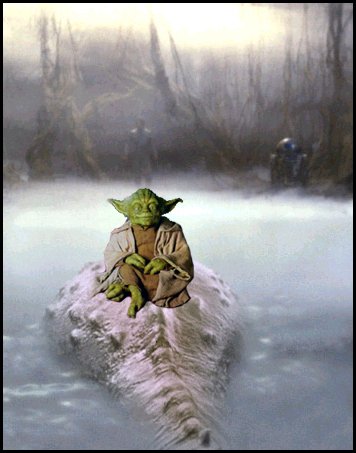 Episode I Yoda on an island