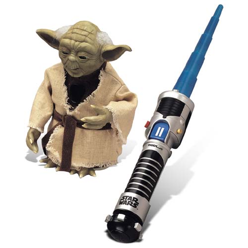 Interactive Yoda with Lightsaber
