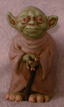 Odd Yoda statue