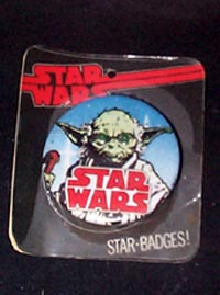 Yoda badge with blinking eyes