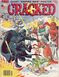 Cracked magazine #173 with Yoda sledding on the cover