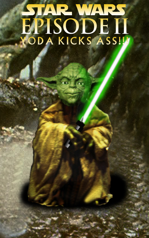 Poster for Star Wars: Episode II: Yoda kicks A** (fan-made)