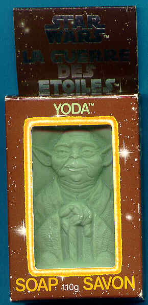 Foreign Yoda soap in package