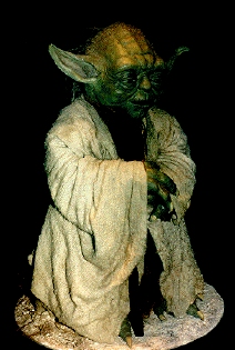 The Yoda puppet used in the movies
