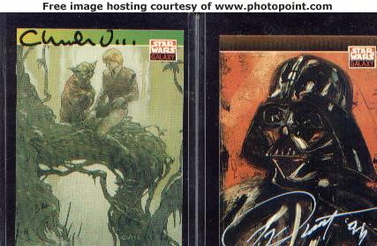 Yoda card signed by Charles Vess (the illustrator)