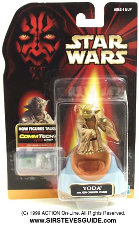 Episode I Yoda toy (zoom-out showing entire package)