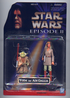 Custom made Yoda and Adi-Gallia Episode II 2-pack