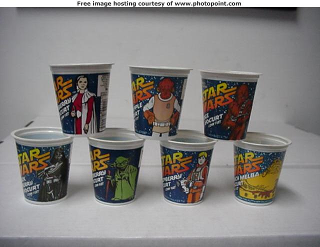 Star Wars Yogurt containers