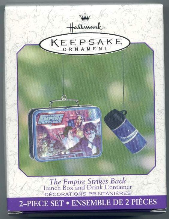 2001 Hallmark Keepsake Ornament - Empire Strikes Back lunchbox and thermos
