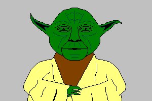 Illustrated Yoda