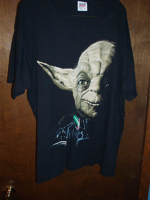 Front of Yoda Return of the Jedi shirt