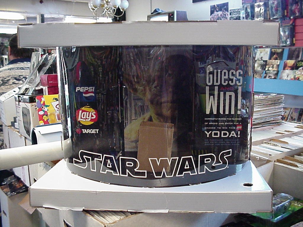 Target Lego Yoda display case