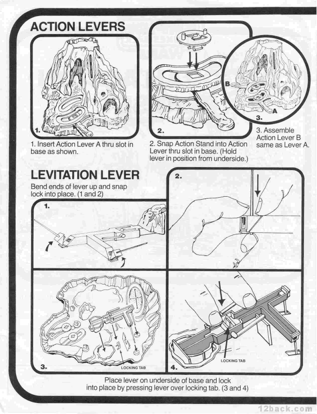 Page 2 of the 1980 Dagobah Playset instructions