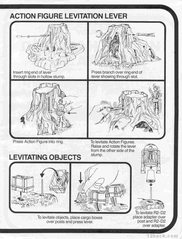 Page 3 of the 1980 Dagobah Playset instructions