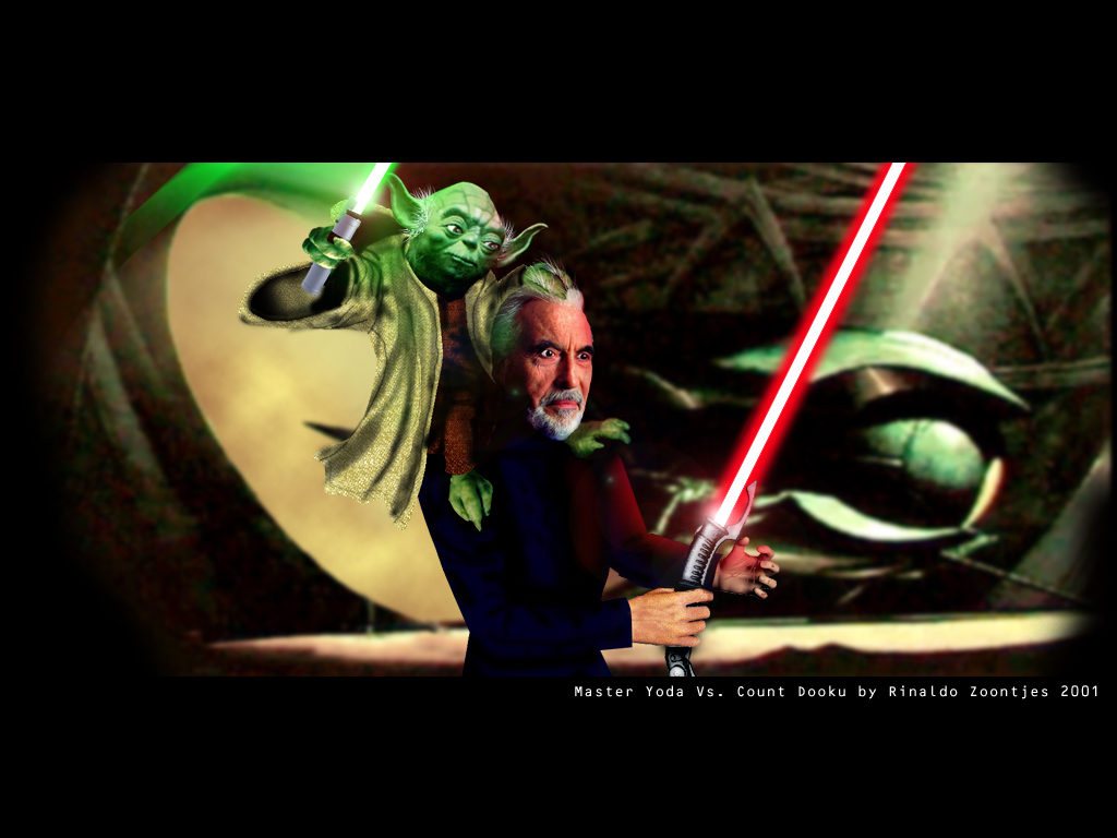 An interpretation of the Yoda/Dooku fight from Episode II