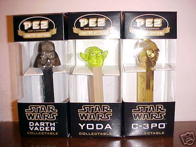 Limited edition painted Yoda PEZ dispenser