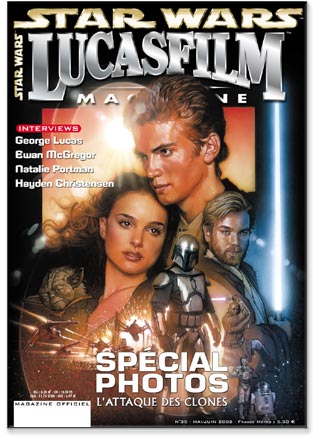 Yoda on the cover of Lucasfilm Magazine (France) #35