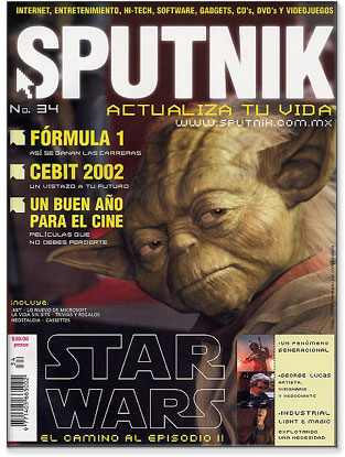 Yoda on the cover of the Mexican Sputnik magazine - issue 34
