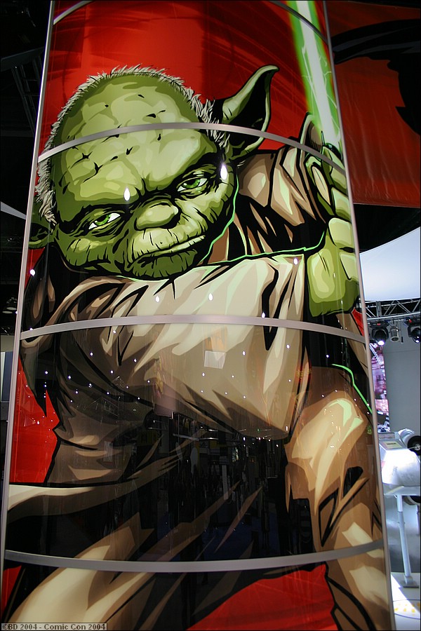 Yoda banner from a convention