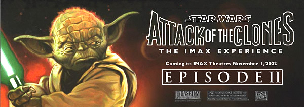 Attack of the Clones IMAX advertisement