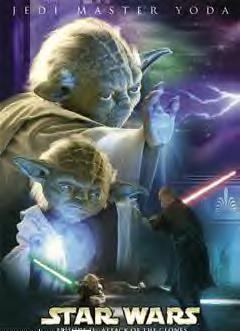 Attack of the Clones UK Yoda poster