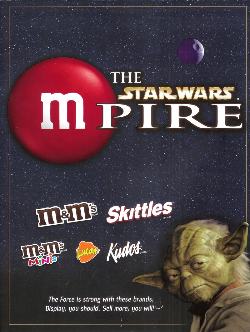 M&Ms Mpire Yoda advertisement