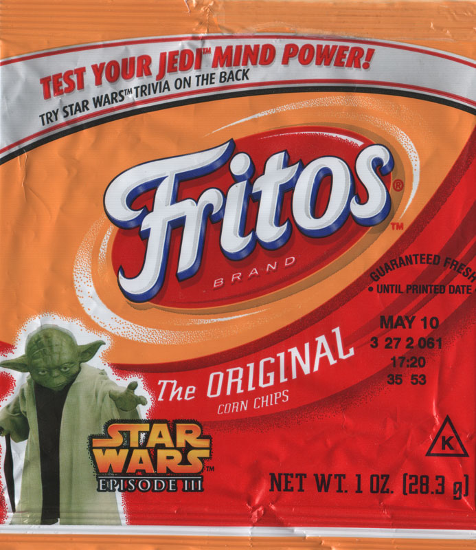 Yoda Fritos packaging - small bag