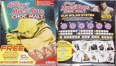 Australian chocolate bar box with Yoda