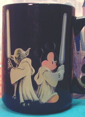 Disney Star Wars weekends mug with Yoda and Jedi Mickey
