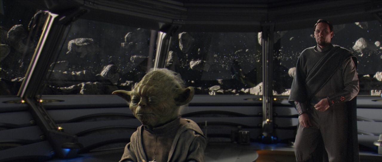 Yoda and Bail Organa from the end of Revenge of the Sith