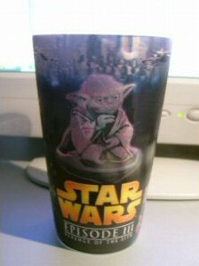 Lenticular Yoda cup from European Burger Kings