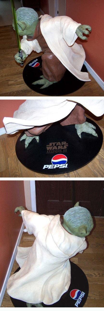 Pepsi Revenge of the Sith Yoda life size replica