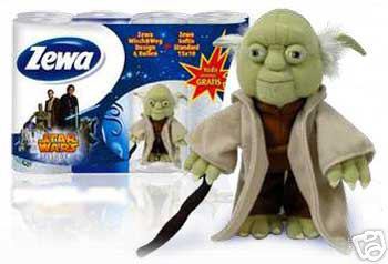 Yoda plush from German Zewa paper towels