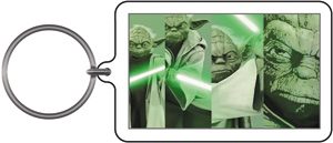 C&D Visionary Inc - four panel Yoda keychain