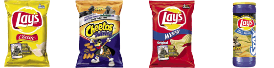 Yoda on Lays and Cheetos packaging
