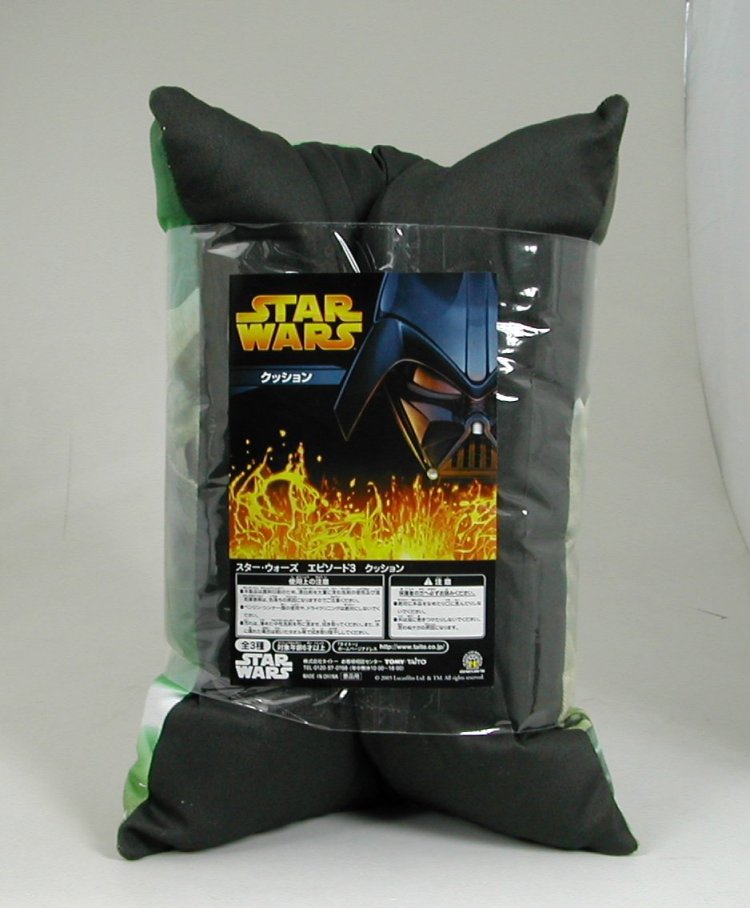 Japanese Yoda pillow - back in package