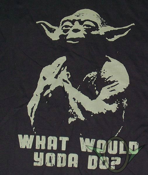 ''What Would Yoda Do?'' shirt - front logo