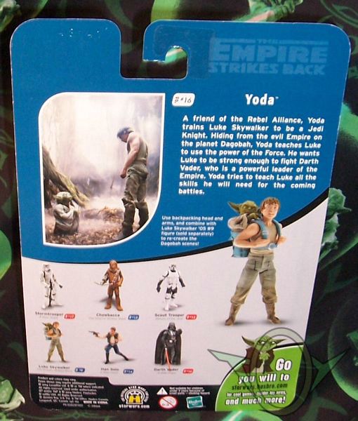 Hasbro - Post-Original Trilogy Collection Yoda figure - back