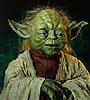 A small pic of the Yoda at the Smithsonian's head - 100x110