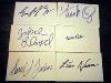 Frank Oz and other Episode I stars' autographs on notecards - 384x288