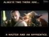 Yoda and Qui-Gon Jinn 'Always two there are, a master and an apprentice' - 1024x768