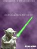 Homemade poster for Episode II with a lightsaber-wielding Yoda - 361x480