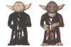 Prototype Action Collection Yoda next to a finished one - 697x465