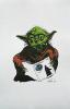 Illustration of Yoda reading the Daily Planet - 544x848